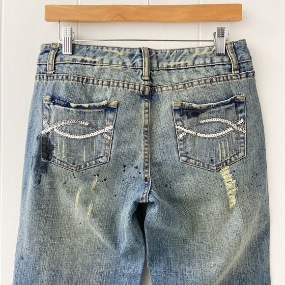 Revolt distressed bootcut jeans, distressed denim, bootcut jeans - Picture 9 of 11